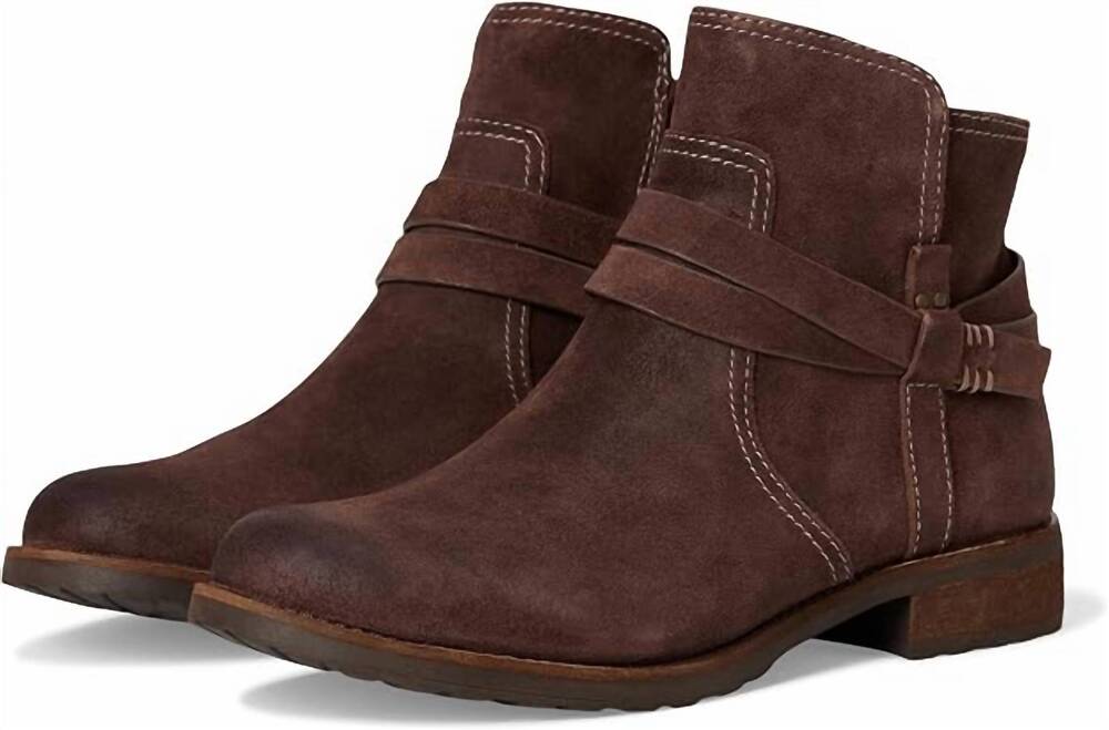 NEW SOFFT women's bridgett ankle bootie in dark brown